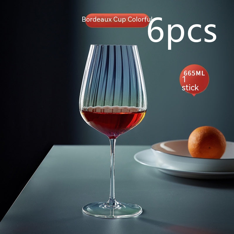 Rainbow Crystal Elegant Burgundy Style Glass Drinkware