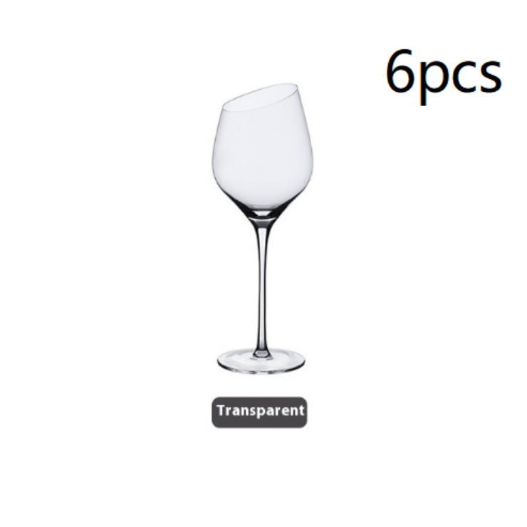 Beveled Crystal Goblet Glass Big Belly Elegant Home Decor