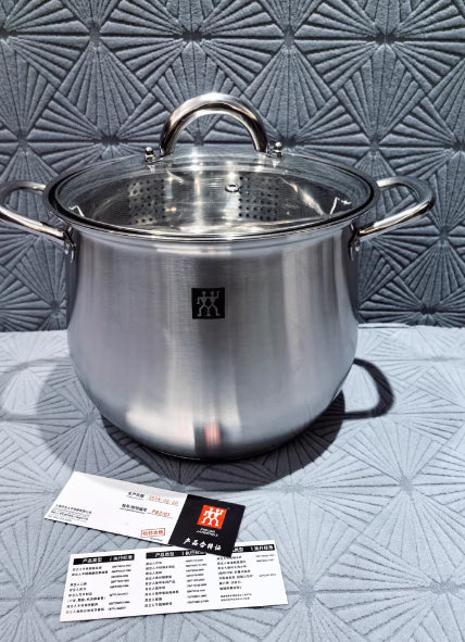 304 Stainless Steel Thickened Large Capacity Double Ear Stock Cooking Pot