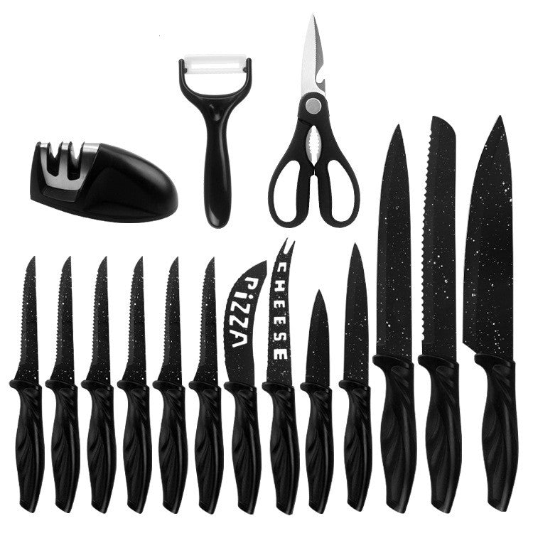 17 Piece Stainless Steel Kitchen Knife Set Complete Cutlery