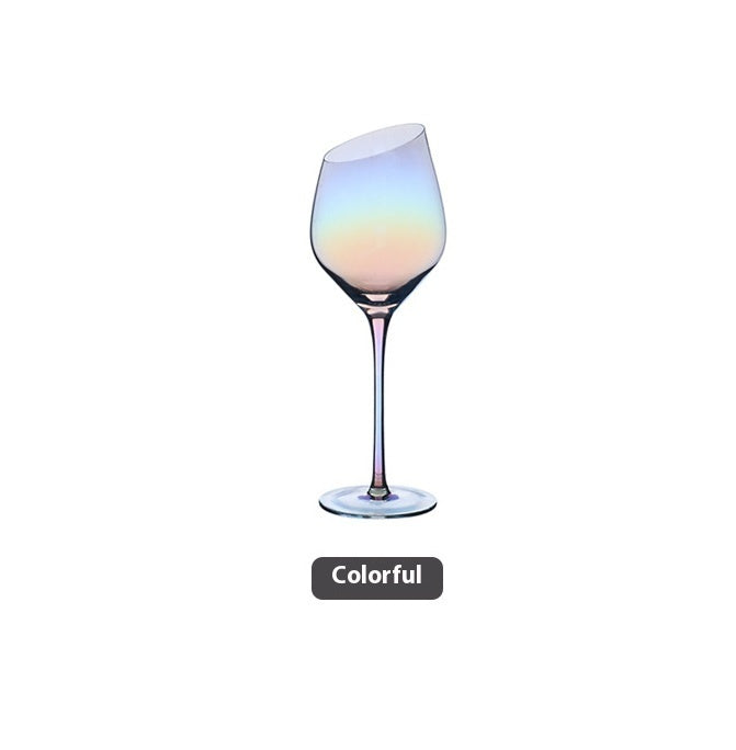 Beveled Crystal Goblet Glass Big Belly Elegant Home Decor