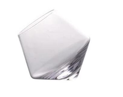 Elegant Crystal Wide Belly Tumbler Glass For Home Use