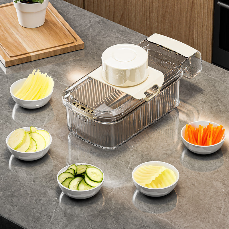 2 In 1 Vegetable Cutter And Drainer Kitchen Food Chopper