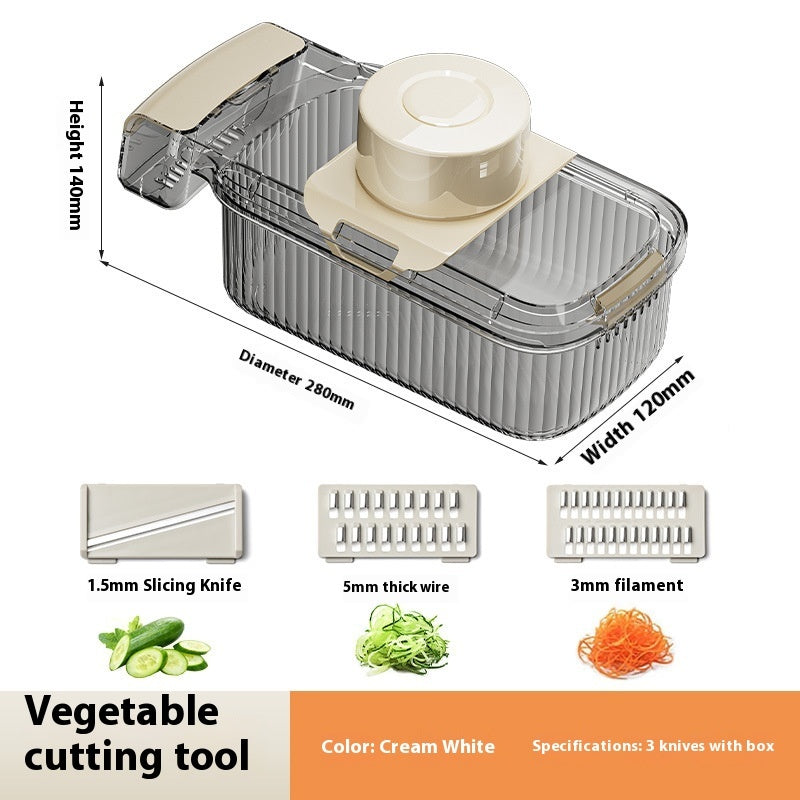 2 In 1 Vegetable Cutter And Drainer Kitchen Food Chopper