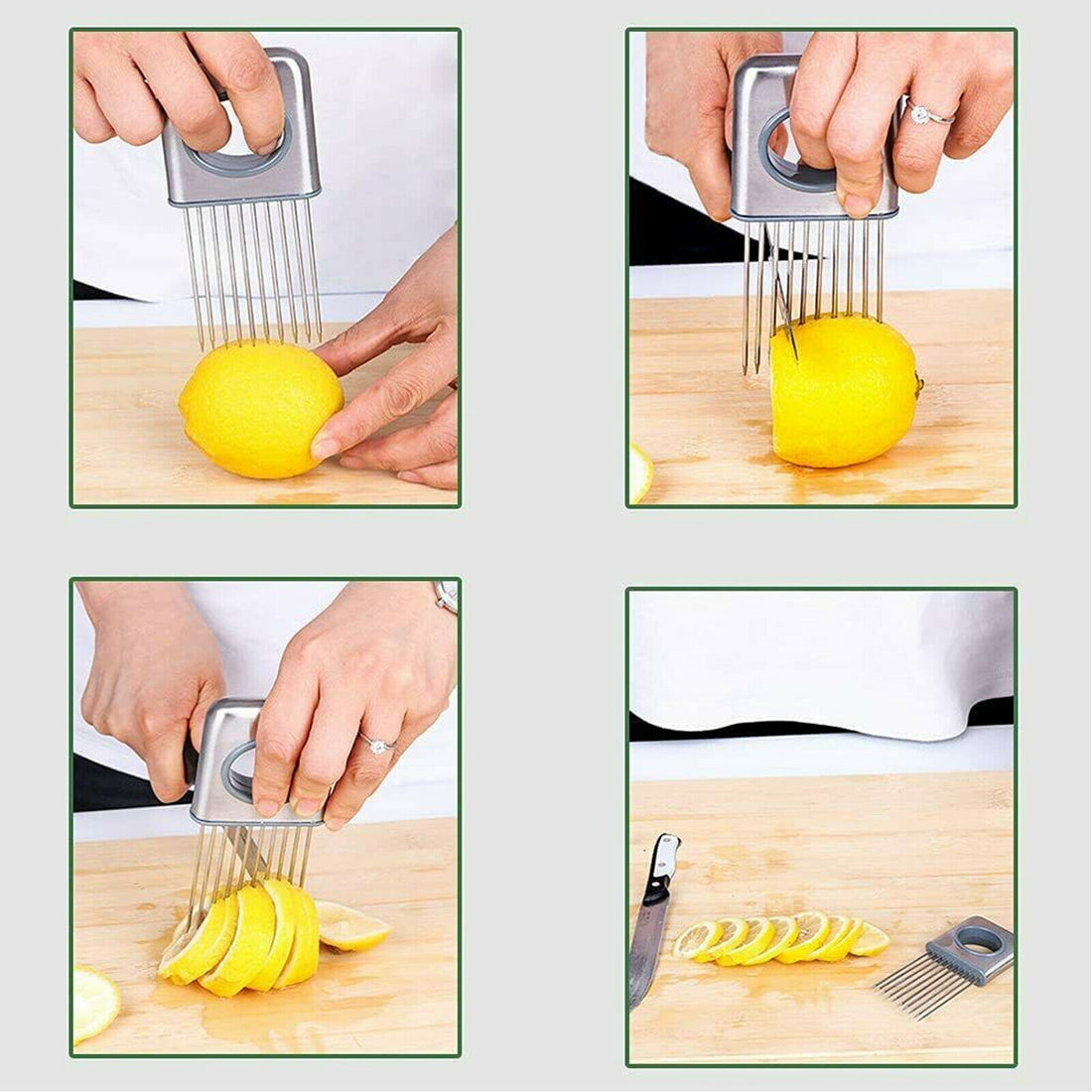 Stainless Steel Onion Tomato Vegetable Slicer Kitchen Tool