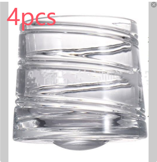 Rotating Crystal Tumbler Glass Elegant Home Drinkware