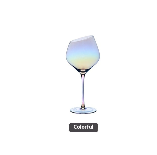 Beveled Crystal Goblet Glass Big Belly Elegant Home Decor