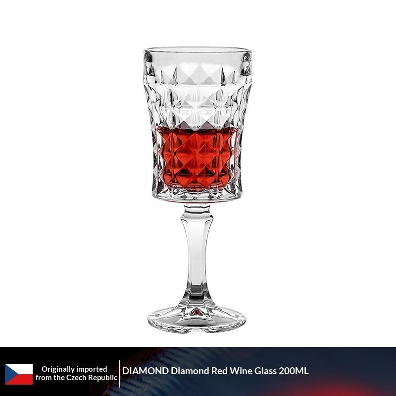Crystal Glass Flute Elegant Household Drinkware Set