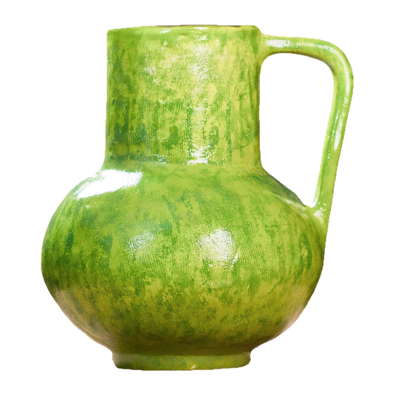 Soda Green Ceramic Vase Flower Arrangement Decorative Jar