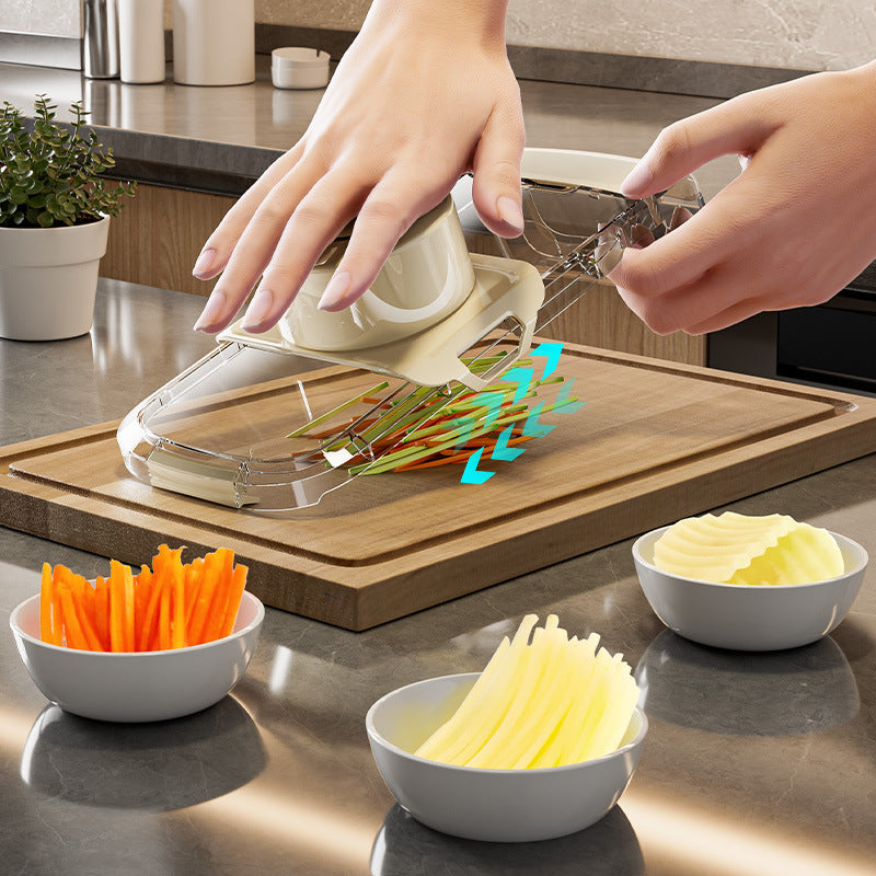 2 In 1 Vegetable Cutter And Drainer Kitchen Food Chopper