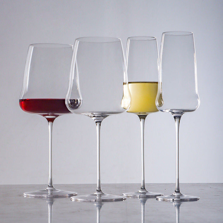 Handmade Ultra Thin Crystal Bordeaux Style Elegant Glass Drinkware