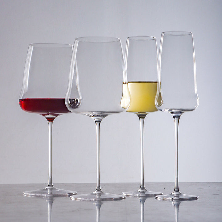 Handmade Ultra Thin Crystal Bordeaux Style Elegant Glass Drinkware