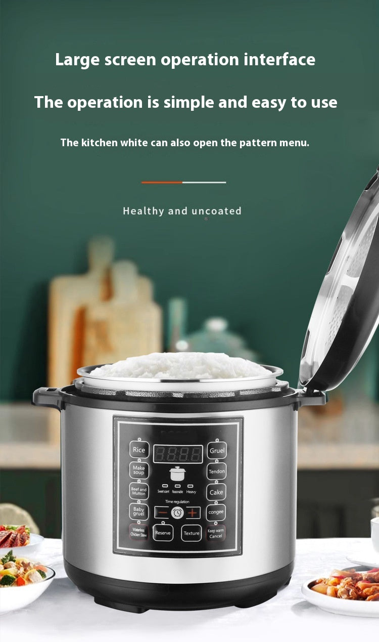 5L Multi-Function Electric Pressure Rice Cooker With Timer