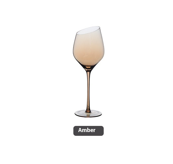 Beveled Crystal Goblet Glass Big Belly Elegant Home Decor