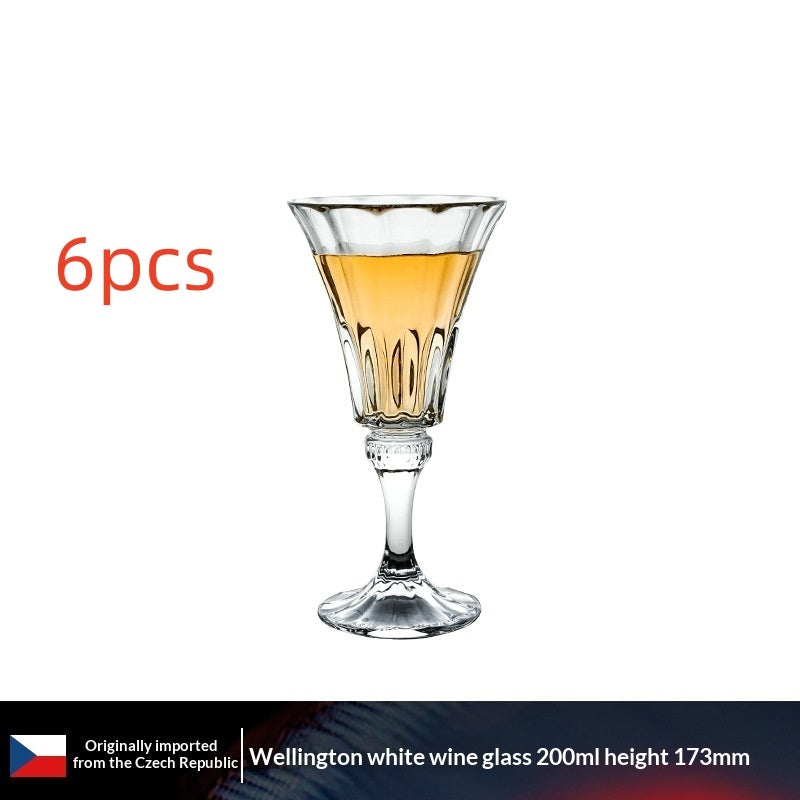 Crystal Glass Flute Elegant Household Drinkware Set