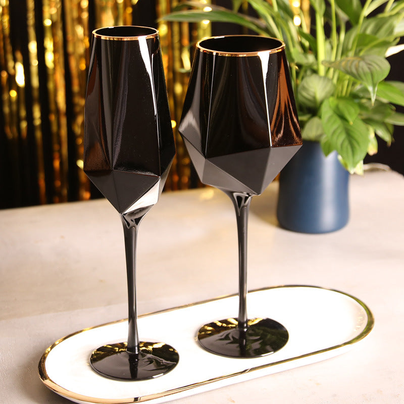 Elegant Goblet Glass For Model Room Display Decor