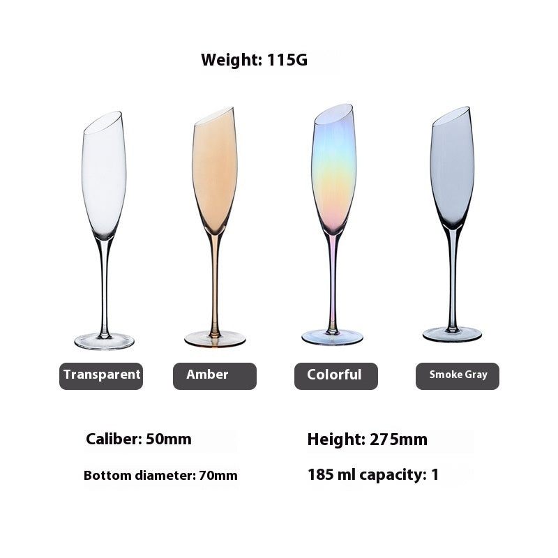 Beveled Crystal Goblet Glass Big Belly Elegant Home Decor