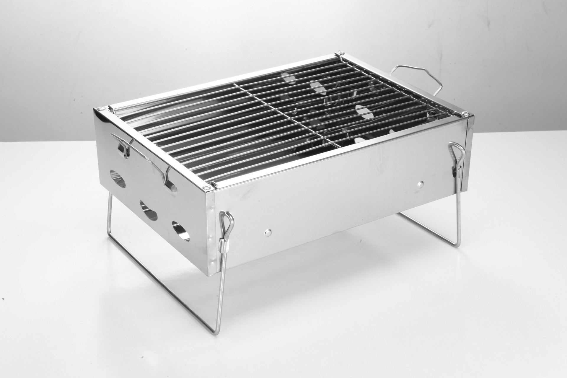 Portable Stainless Steel Charcoal BBQ Grill Household Outdoor Use