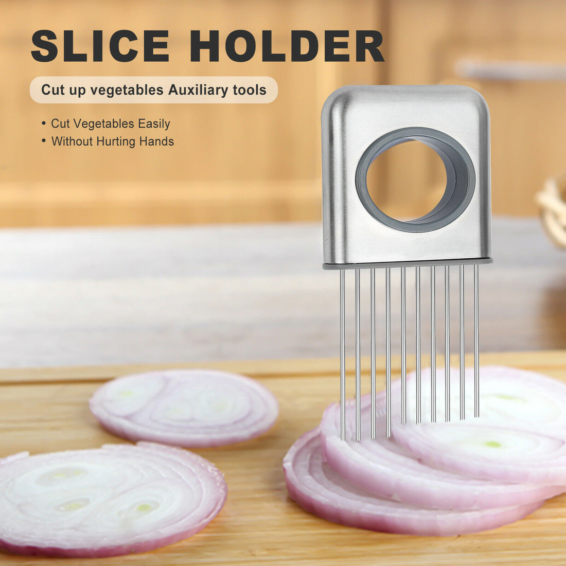Stainless Steel Onion Tomato Vegetable Slicer Kitchen Tool
