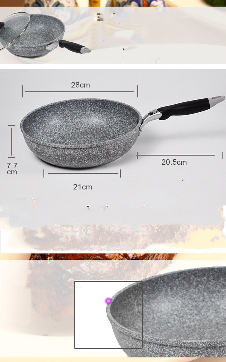 Japanese Maifan Stone Non Stick Deep Wok Frying Pan