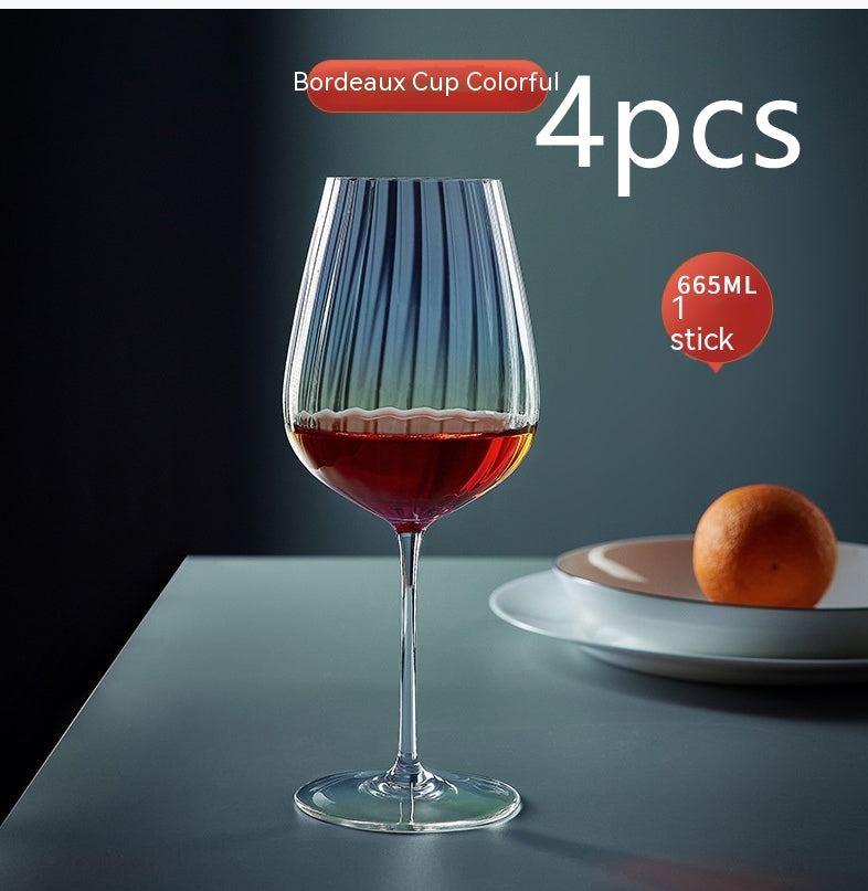 Rainbow Crystal Elegant Burgundy Style Glass Drinkware