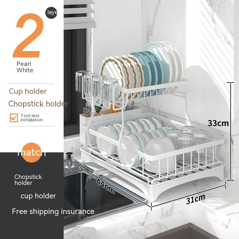 Kitchen Sink Storage Shelf Dish Storage Household