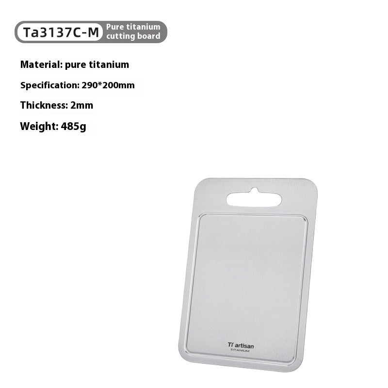 Pure Titanium Cutting Board Thickened Grooved Kitchen Board
