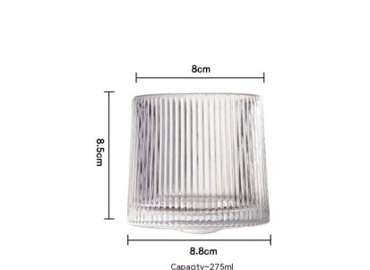 Rotating Crystal Tumbler Glass Creative Drinkware