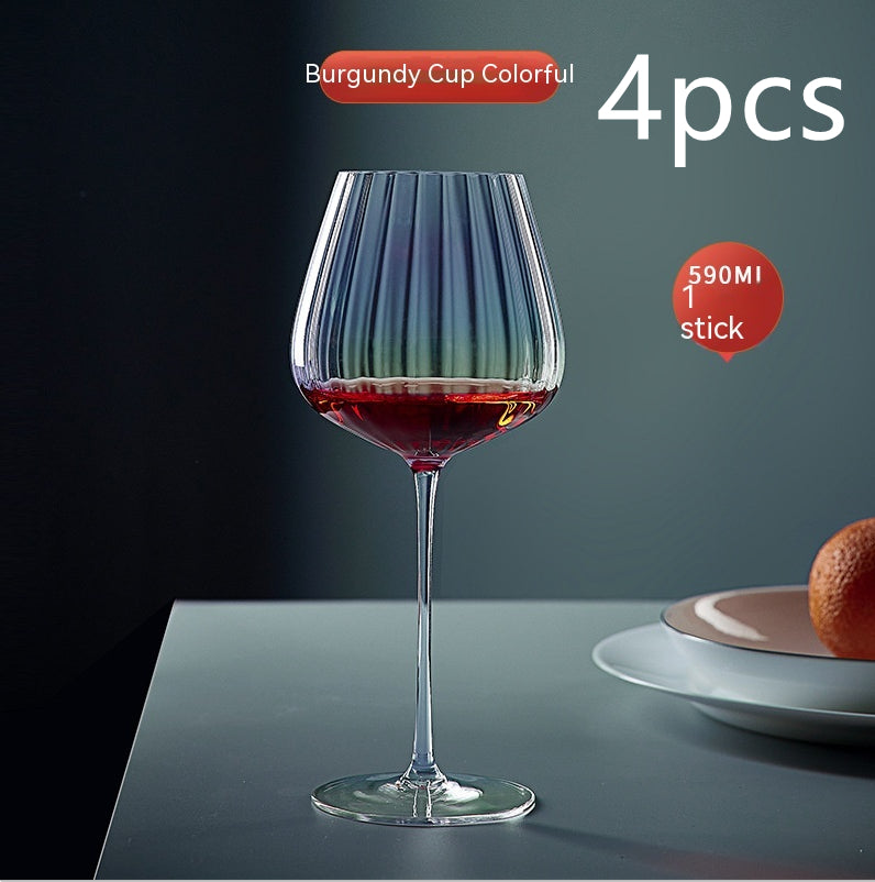Rainbow Crystal Elegant Burgundy Style Glass Drinkware