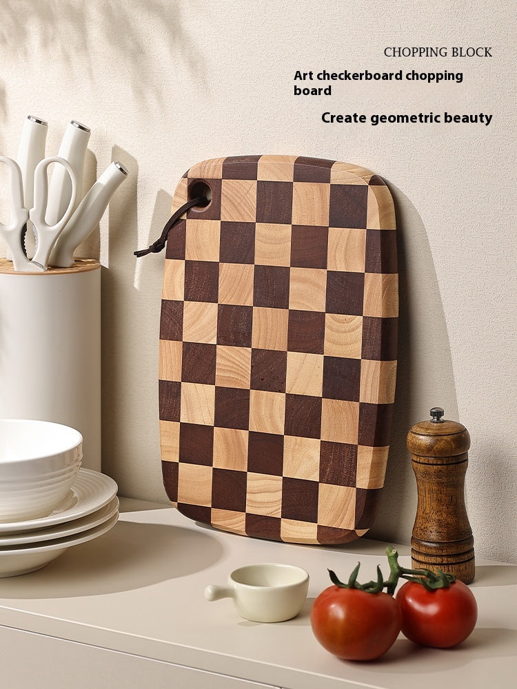 Acacia Mangium Solid Wood Chessboard Style Cutting Board