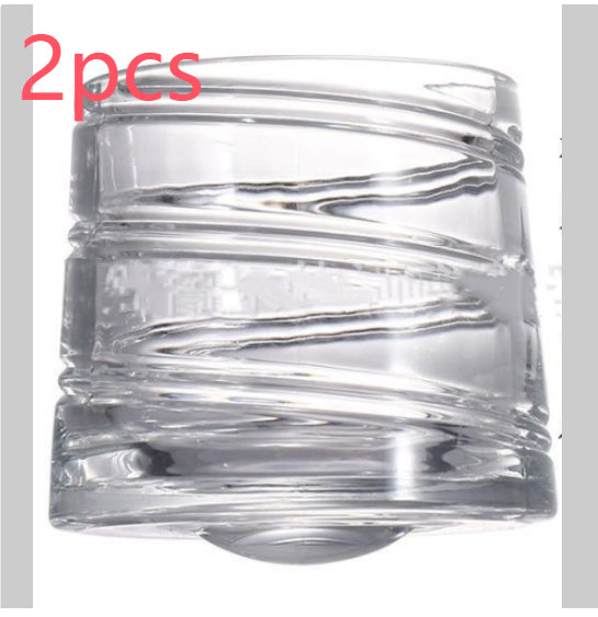 Rotating Crystal Tumbler Glass Elegant Home Drinkware