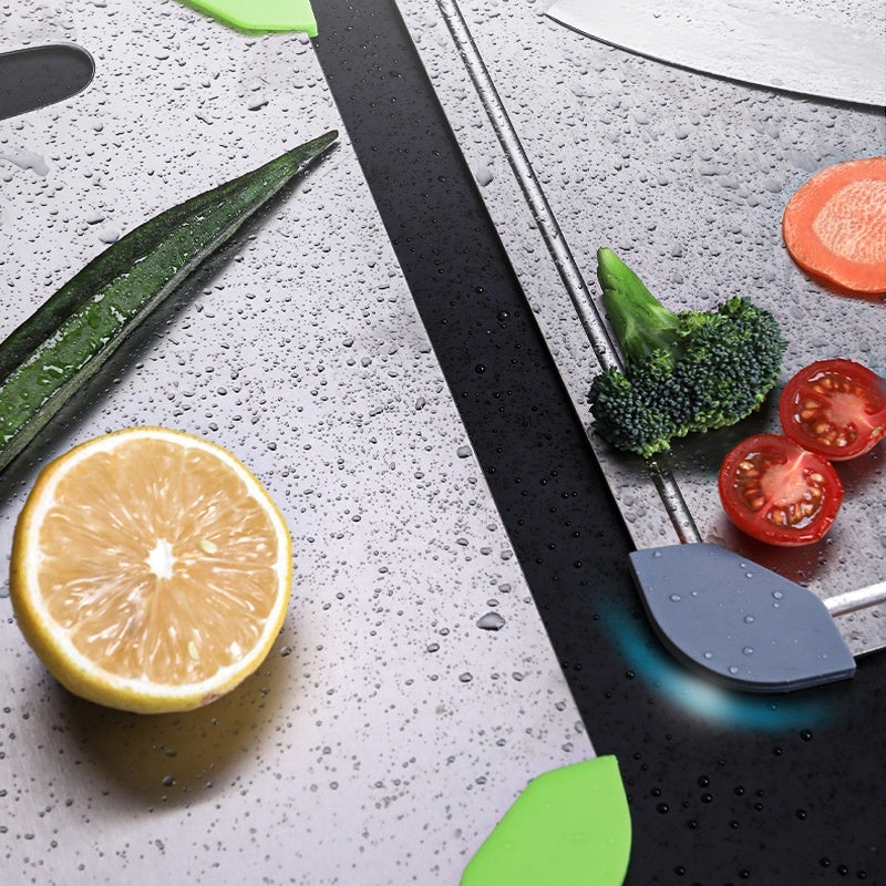 Pure Titanium Cutting Board Thickened Grooved Kitchen Board