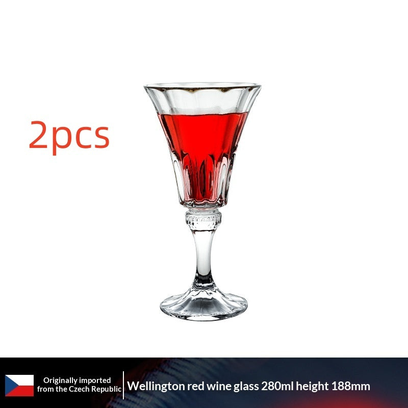 Crystal Glass Flute Elegant Household Drinkware Set