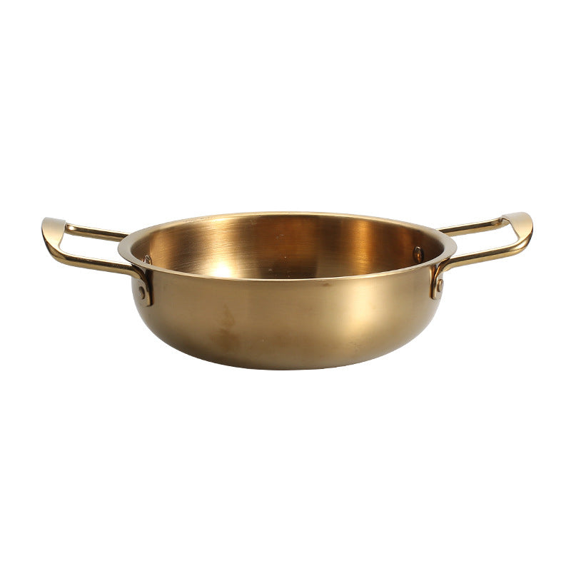 Stainless Steel Thickened Double Ear Griddle Cooking Pan