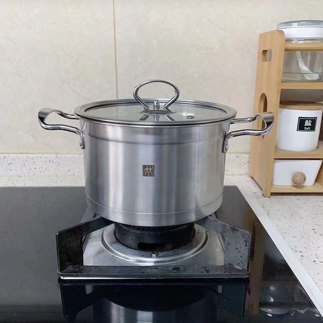 Double Layer Stainless Steel Stock Pot With Steamer Set