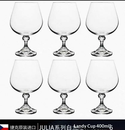 Elegant Crystal Brandy Style Tumbler Glass For Home Display