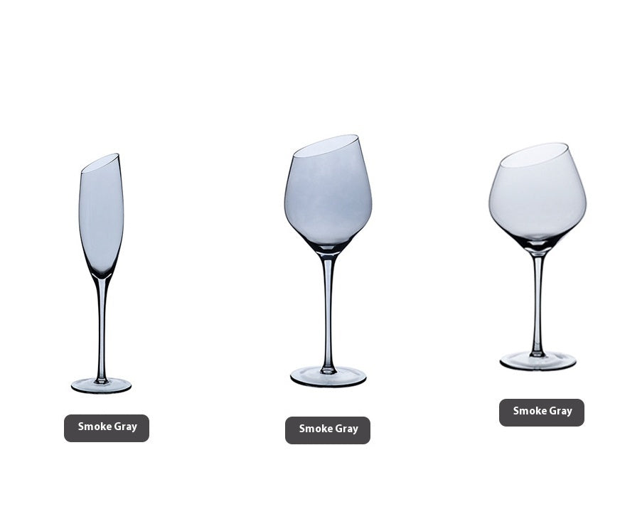 Beveled Crystal Goblet Glass Big Belly Elegant Home Decor