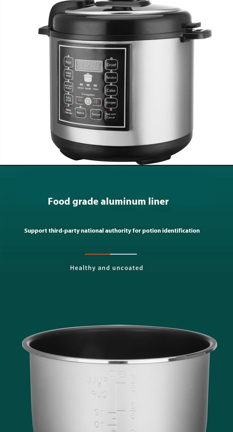 5L Multi-Function Electric Pressure Rice Cooker With Timer