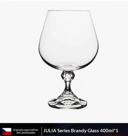 Elegant Crystal Brandy Style Tumbler Glass For Home Display
