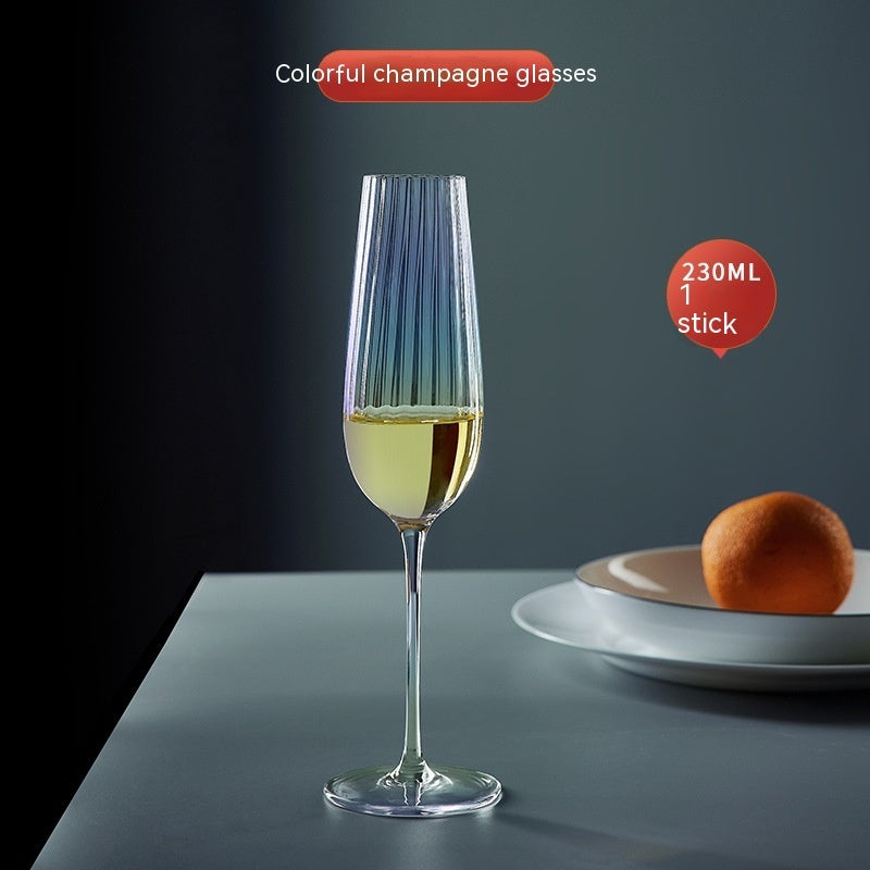 Rainbow Crystal Elegant Burgundy Style Glass Drinkware