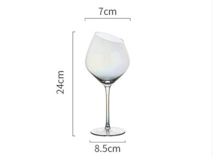 Crystal Goblet Oblique Mouth Elegant Glass High End Drinkware