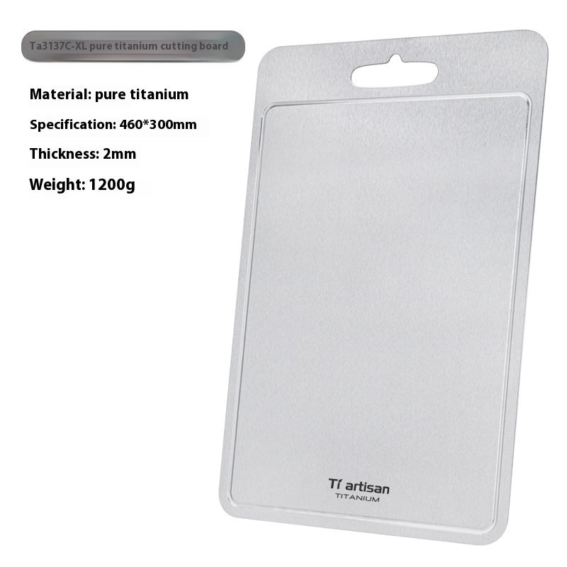 Pure Titanium Cutting Board Thickened Grooved Kitchen Board