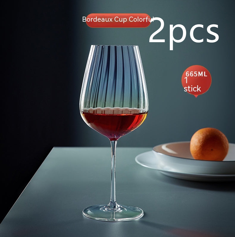 Rainbow Crystal Elegant Burgundy Style Glass Drinkware