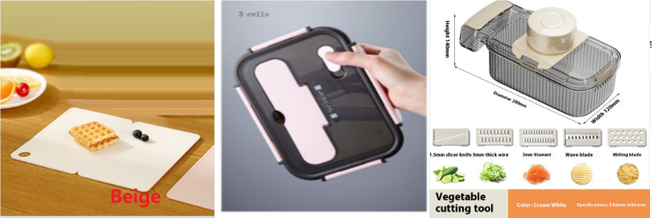 2 In 1 Vegetable Cutter And Drainer Kitchen Food Chopper