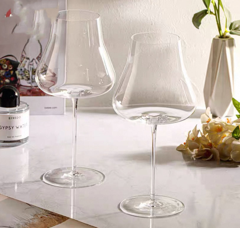 Crystal Stemmed Glass Set Elegant Drinkware