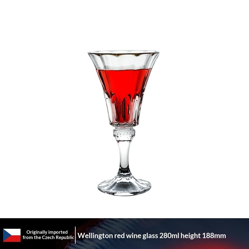 Crystal Glass Flute Elegant Household Drinkware Set
